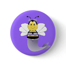 MerBee Bumble Bee Button