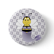 MerBee Bumble Bee Button