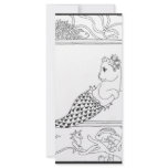 Mercat with seahorses and jellyfish rack cards