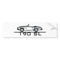 Mercedes 190 SL Type 121 Bumper Stickers
