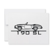 Mercedes 190 SL Type 121 Custom Invites