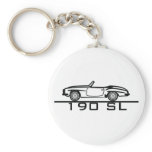 Mercedes 190 SL Type 121 Key Chain