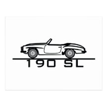 Mercedes 190 SL Type 121 Postcards