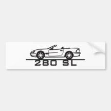Mercedes 280 SL Type 230 Bumper Sticker