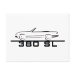 Mercedes 380 SL Type 107 Post Cards