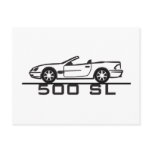 Mercedes 500 SL Type 230 Postcards