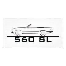 Mercedes 560 SL Type 107 Photo Cards