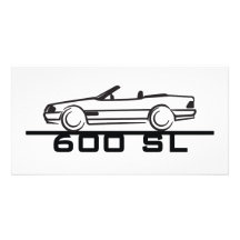 Mercedes 600 SL Type 129 Customized Photo Card