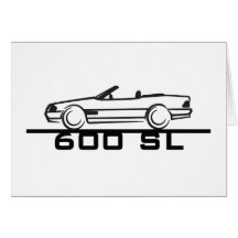 Mercedes 600 SL Type 129 Greeting Cards