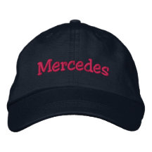 Mercedes Name Embroidered Baseball Cap