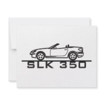 Mercedes SLK 350 Personalized Invites