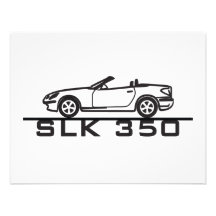 Mercedes SLK 350 Personalized Invites
