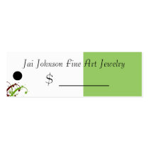 Merchandise Price Tags (Olive Green/Red)