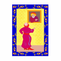 Merchant at window