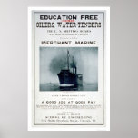 Merchant Marine Recruiting Poster (US02056) posters