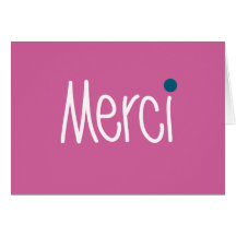 Merci Thank you Note Card