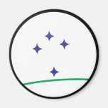 Mercosur quality Flag Circle Refrigerator Magnets