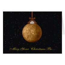 Mercury Planet Christmas Greeting Card