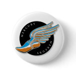 Mercury's Wings Pinback Button