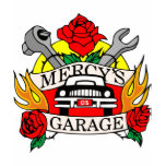 Mercy's Garage Logo t-shirts