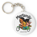 MERFAMILY® Singapore Trishaw keychains