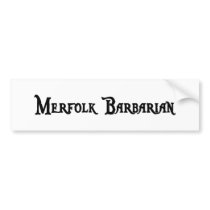 Merfolk Barbarian Sticker Bumper Sticker
