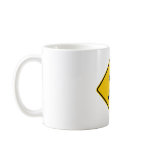 Merging Traffic Highway Sign (Left) mugs