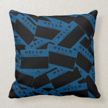 Merhaba Ebony (Blue) Pillow