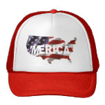 'MERICA US Flag & Country Trucker Hat