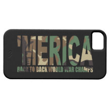 'MERICA World War Champs Camo iPhone 5 Case