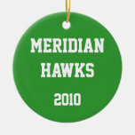 Meridian Hawks 2010 (Single Sided) Christmas Ornaments