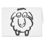 merino sheep greeting card
