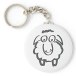 merino sheep key chain