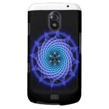 Merkaba Spiral Mandala Blue ( Fractal Geometry ) Galaxy Nexus Case