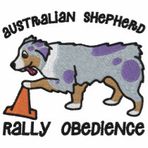 Merle Australian Shepherd Rally Obedience