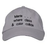 Merle . . . where class & colour collide embroidered hats