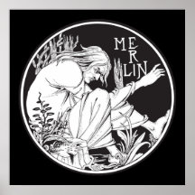 Merlin Aubrey Beardsley Poster