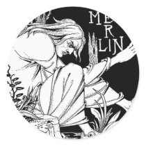 "Merlin" by Aubrey Beardsley, 1893
