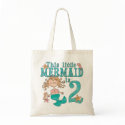 Mermaid 2nd Birthday bags