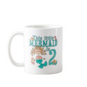 Mermaid 2nd Birthday mugs