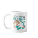 Mermaid 3rd Birthday mugs