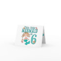 Mermaid 6th Birthday Invitations cards