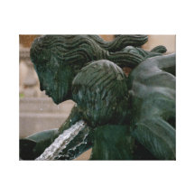 Mermaid and child canvas print