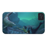 mermaid and dolphin iPhone 4 Case-Mate cases