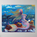 Mermaid and Mirror posters
