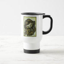 Mermaid and octopus coffee mugs