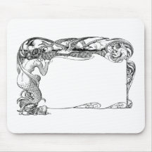 Mermaid and Seagulls Mousepads