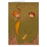 mermaid and seahorse cards