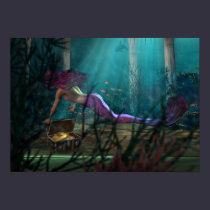 Mermaid and Treasure - POSTER posters