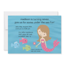 Mermaid Birthday Invitation
